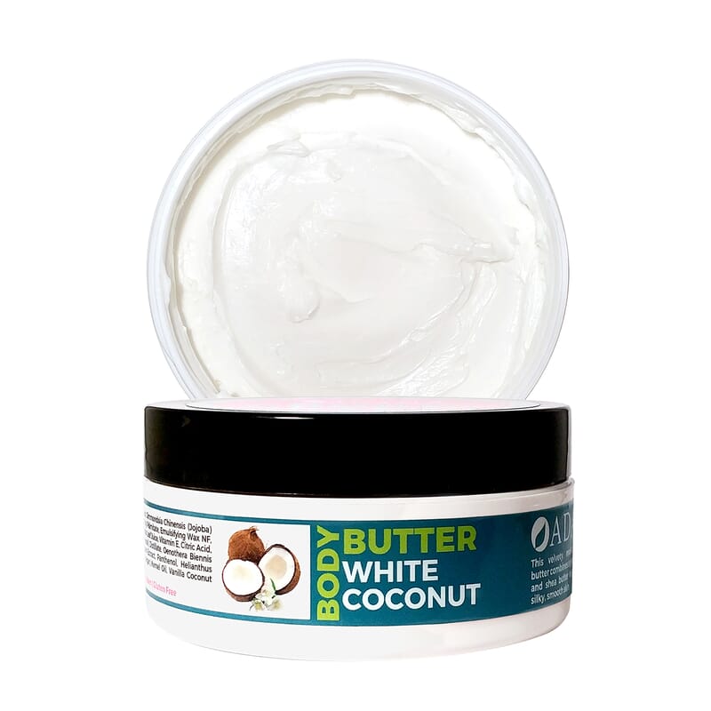 ZionHealth Velvety Body Butter with Argan Oil- White Coconut (4oz)