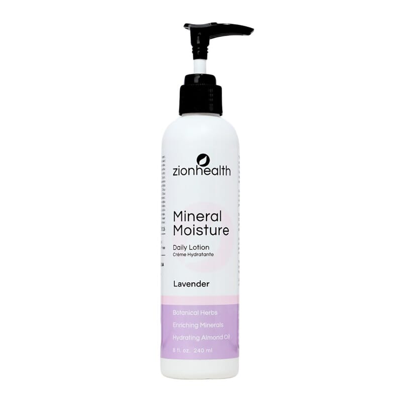 ZionHealth Mineral Moisture Daily Lotion with Almond Oil- Lavender (8oz) (Ships in 8-10 Business Days)