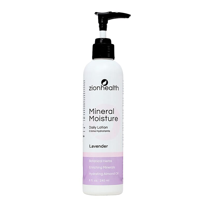 ZionHealth Mineral Moisture Daily Lotion with Almond Oil- Lavender (8oz) (Ships in 8-10 Business Days)