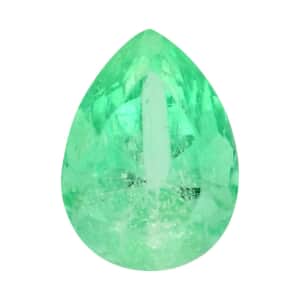 AAAA Boyaca Colombian Mint Emerald (Pear Free Size) 1.00 ctw