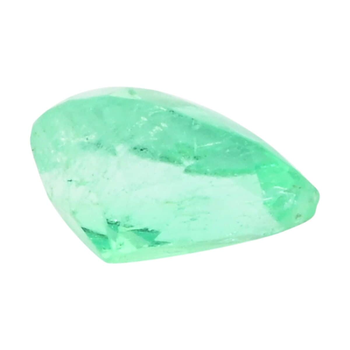 AAAA Colombian Mint Emerald (Pear Free Size) 1.00 ctw image number 2