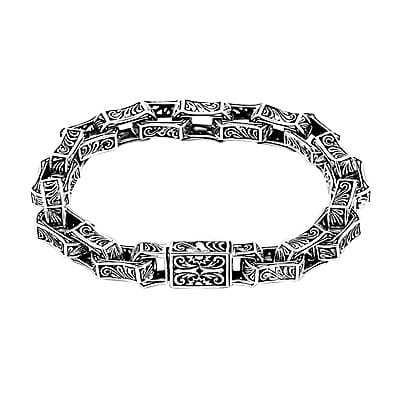 Bali Legacy Men's Bracelet in Sterling Silver (6.50 In) 33.94 Grams