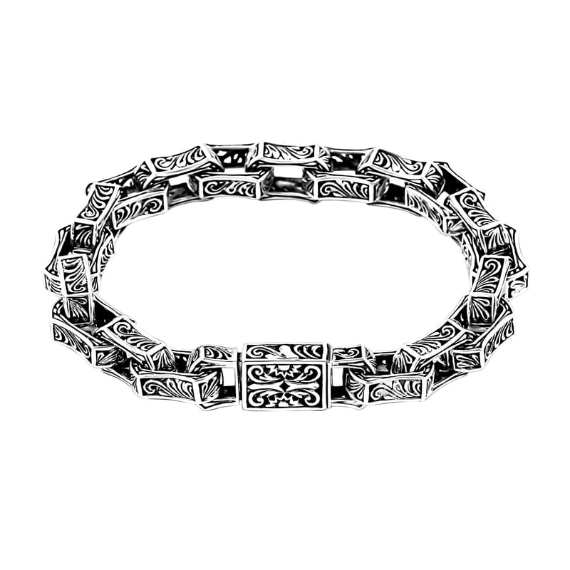 Bali Legacy Men's Bracelet in Sterling Silver (6.50 In) 33.94 Grams