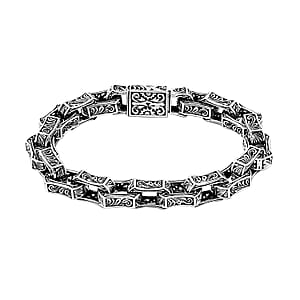 Bali Legacy Men's Bracelet in Sterling Silver (8.00 In) 40.36 Grams