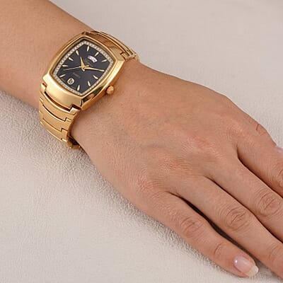 Genoa Japanese Movement Watch ION Plated YG Stainless Steel