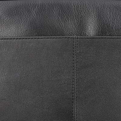 Black Genuine Leather Embellished Crossbody Sling Bag