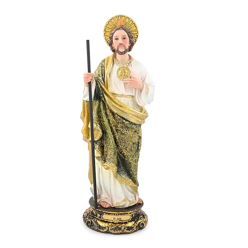Closeout Multi Color Polyresin St. Jude Figurine