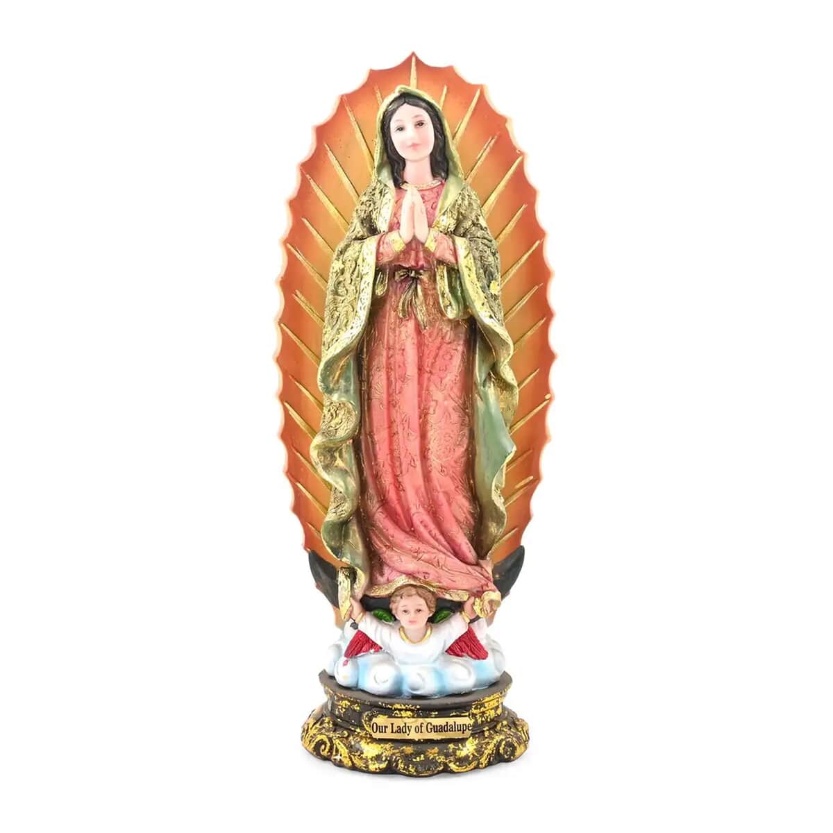 Multi Color Polyresin Our Lady Guadalupe Figurine image number 0