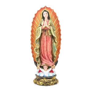Multi Color Polyresin Our Lady Guadalupe Figurine