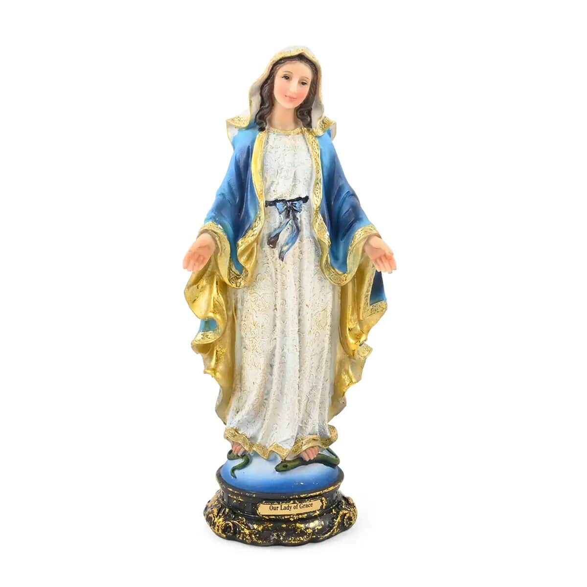 Multi Color Polyresin Our Lady of Grace Figurine image number 0