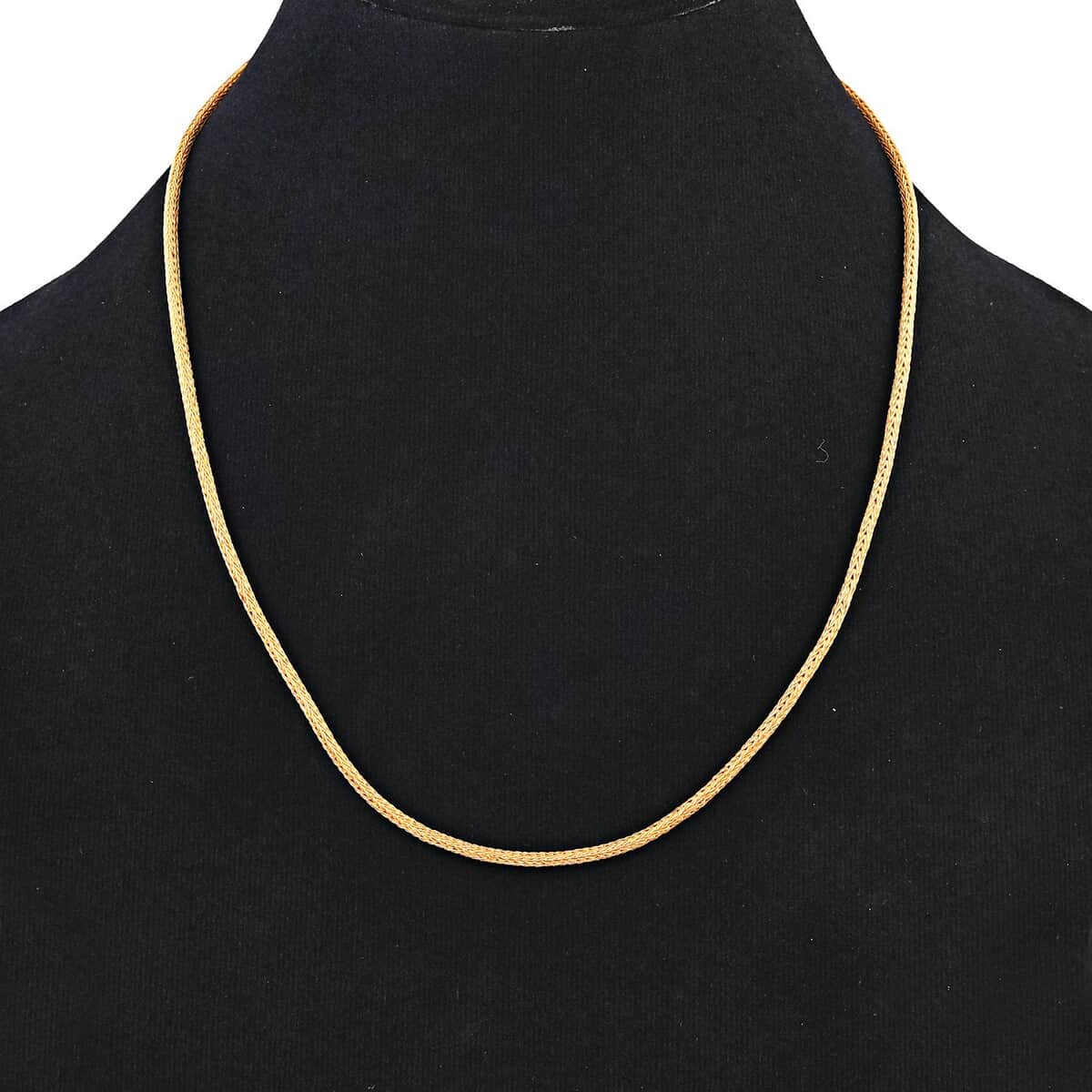 18K Yellow Gold 2.5mm Tulang Naga Chain Necklace with Magnetic Lock 18 Inches 13.75 Grams image number 2