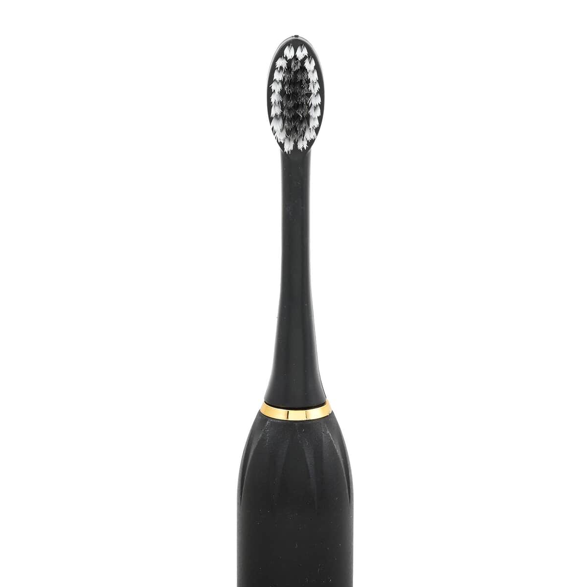 Closeout Total Vision Black Rechargeable Toothbrush with 4 Heads image number 2