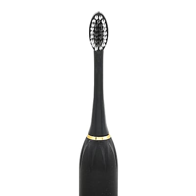 Closeout Total Vision Black Rechargeable Toothbrush with 4 Heads