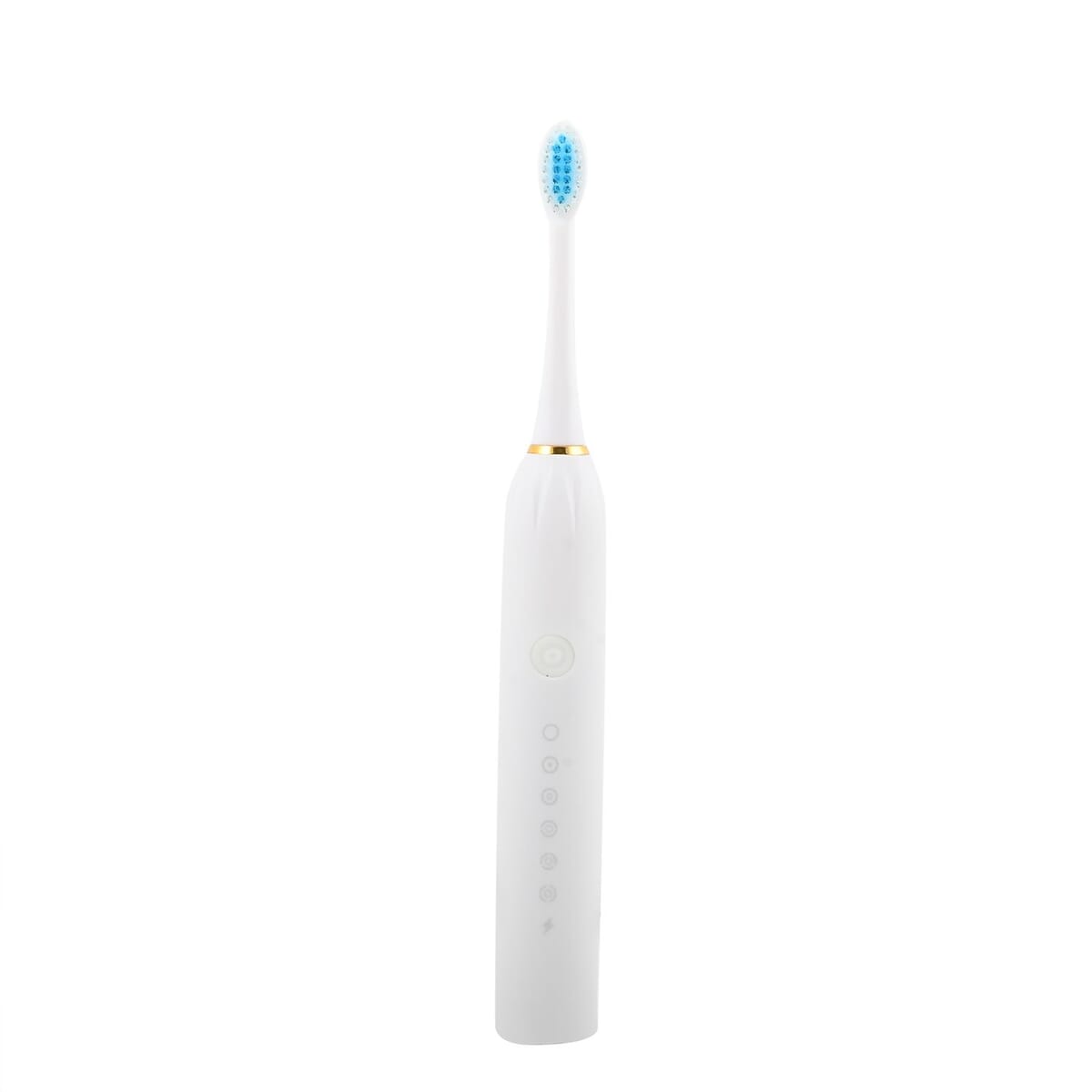 Closeout Total Vision White Rechargeable Toothbrush with 4 Heads image number 1