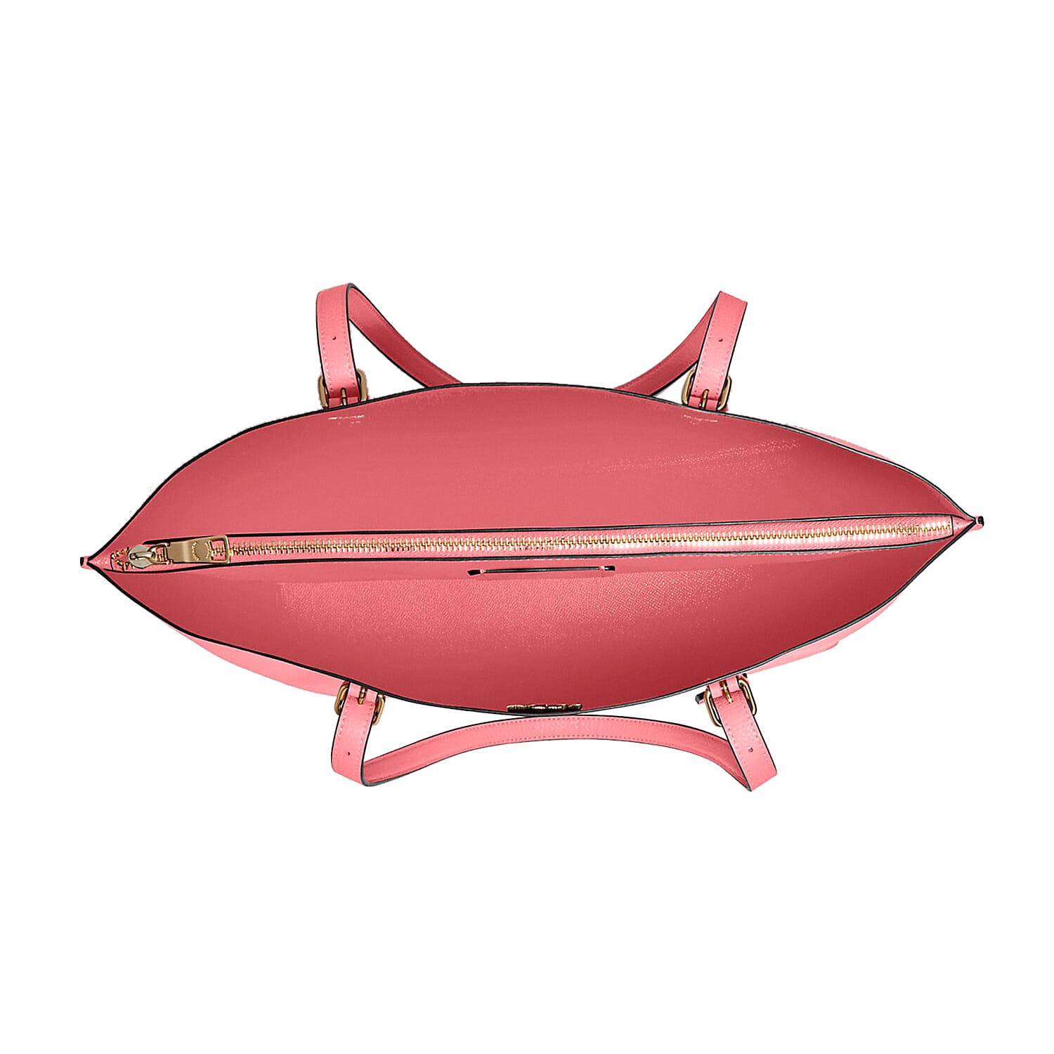 Coach Pink Pebbled Leather Mollie Tote Bag
