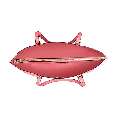 Coach Pink Pebbled Leather Mollie Tote Bag