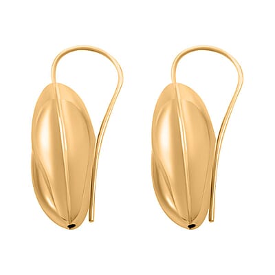 Italian 14K Yellow Gold Over Sterling Silver Statement Earrings 6.80 Grams
