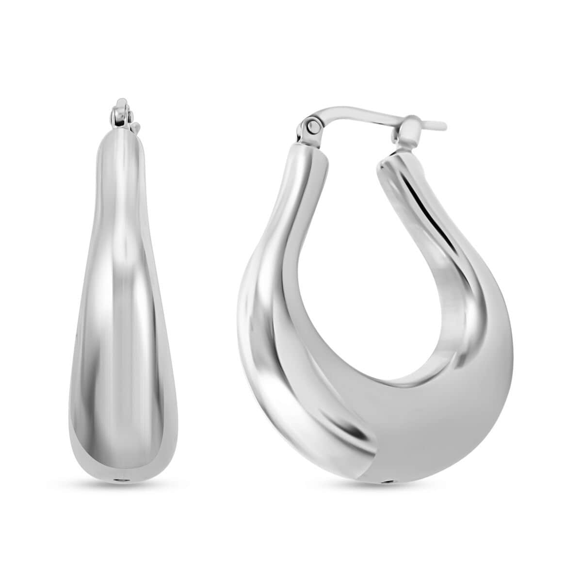 Italian Sterling Silver Statement Earrings 9.20 Grams image number 0