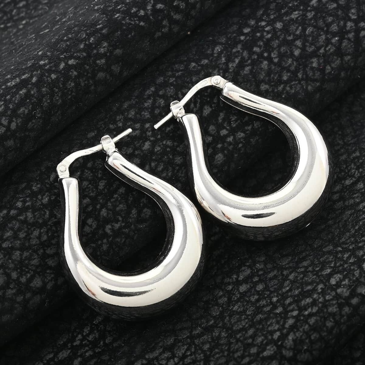 Italian Sterling Silver Statement Earrings 9.20 Grams image number 1