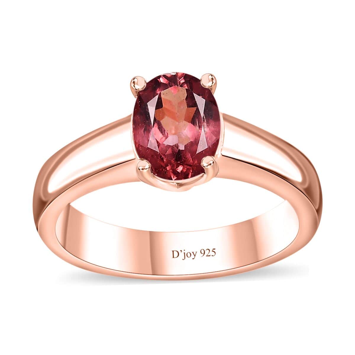 Blush Apatite Solitaire Ring in Vermeil Rose Gold Over Sterling Silver (Size 10.0) 1.25 ctw image number 0
