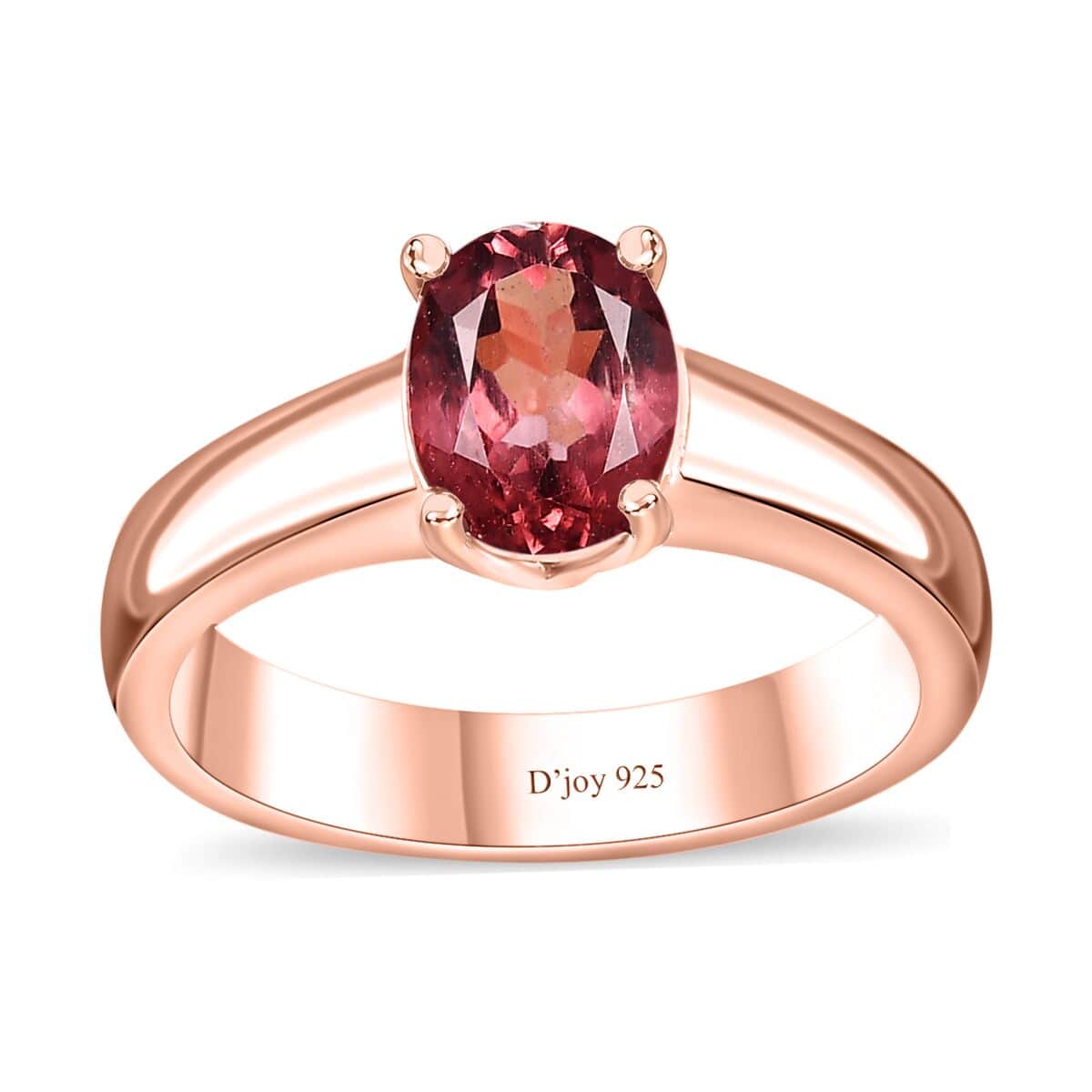 Blush Apatite Solitaire Ring in Vermeil Rose Gold Over Sterling Silver (Size 6.0) 1.25 ctw image number 0