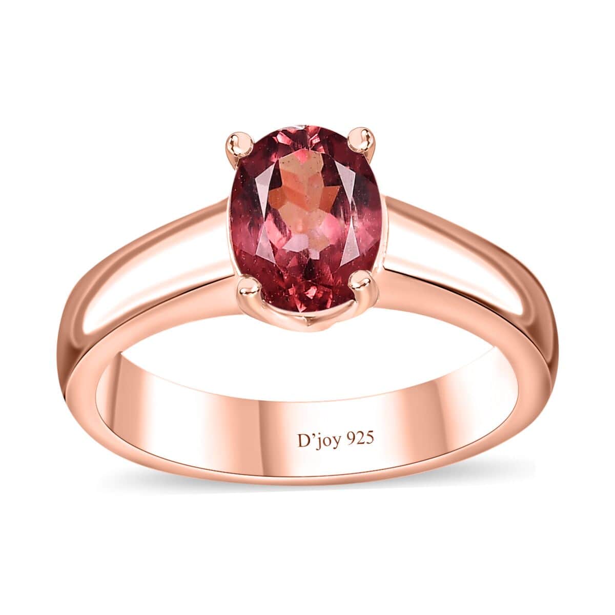 Blush Apatite Solitaire Ring in Vermeil Rose Gold Over Sterling Silver (Size 7.0) 1.25 ctw image number 0