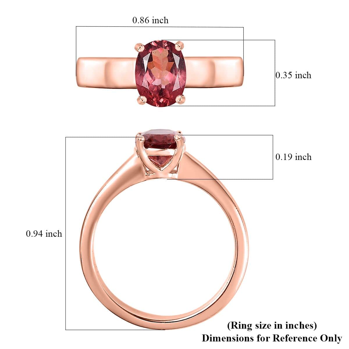 Blush Apatite Solitaire Ring in Vermeil Rose Gold Over Sterling Silver (Size 9.0) 1.25 ctw image number 5