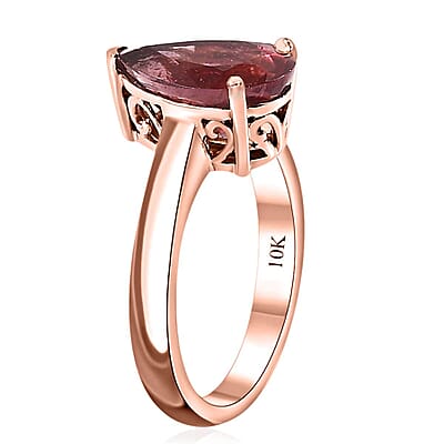Luxoro 10K Rose Gold Premium Blush Apatite Solitaire Ring (Size 10.0) (4.10 g) 3.25 ctw