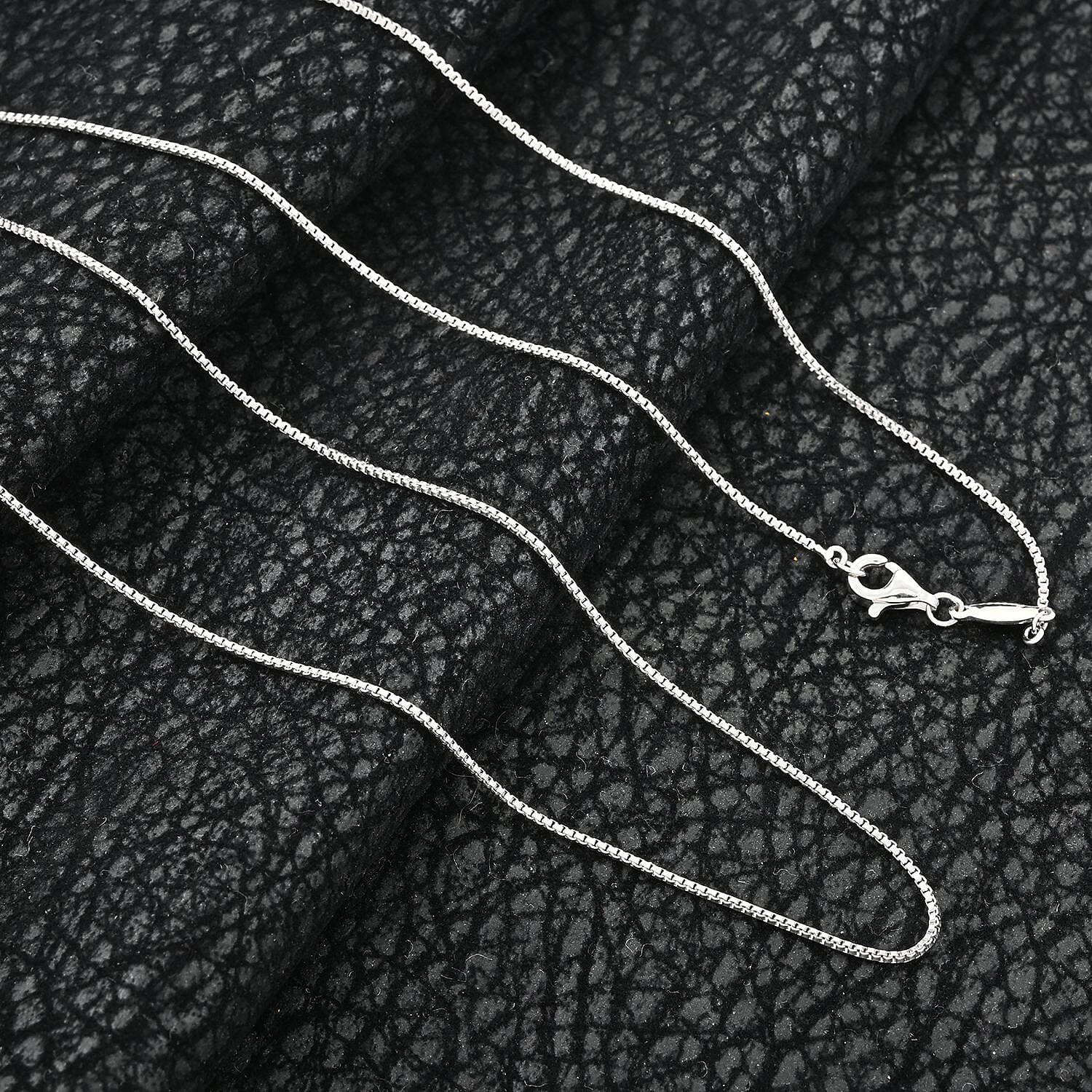950 Platinum Box Chain Necklace 24 Inches 4.20 Grams