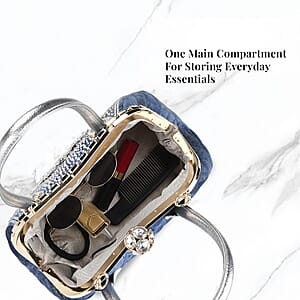 Sparkling Crystal Flower Crossbody Bag