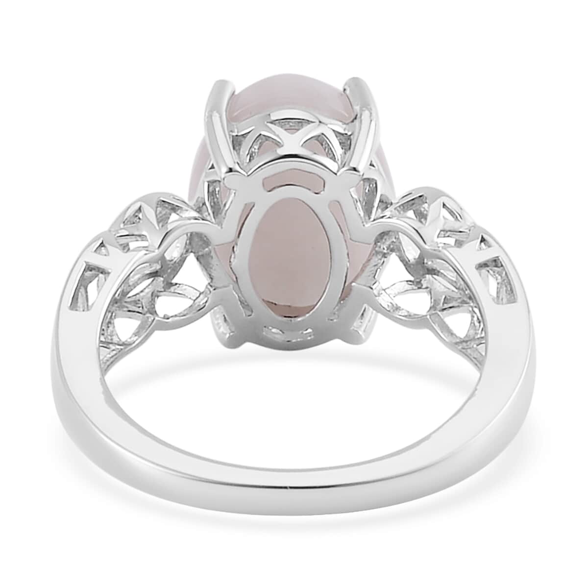Natural Jade Solitaire Ring in Platinum Over Sterling Silver (Size 10) 6.65 ctw image number 4