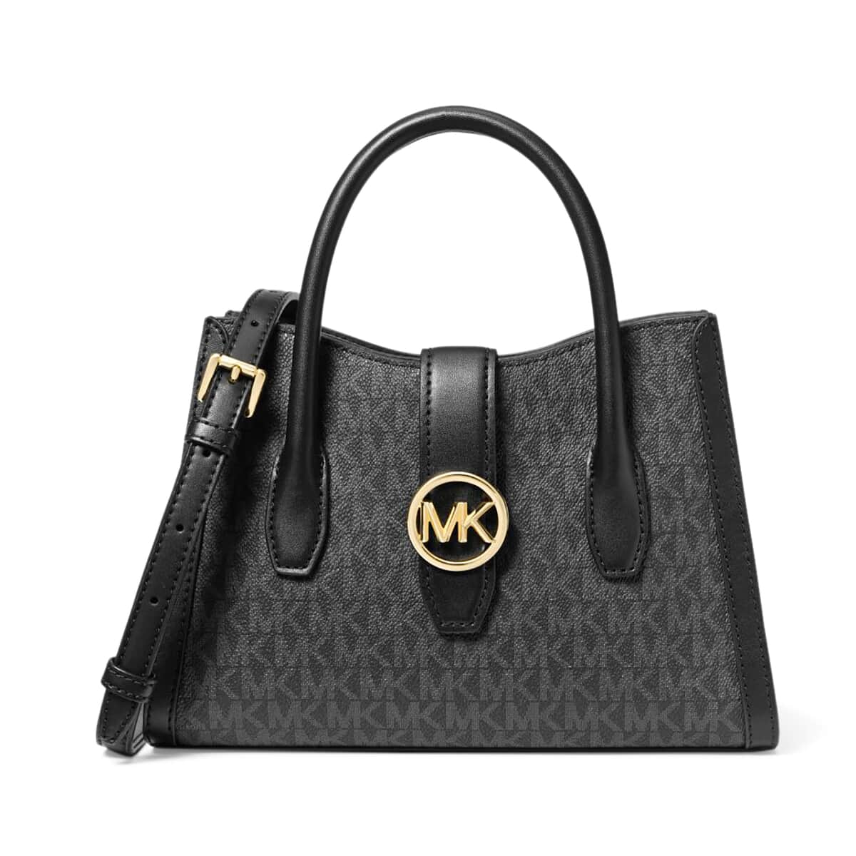 Michael Kors Black Canvas Gabby Small Logo Satchel Bag (Ships in 8-10 Business Days)  image number 0