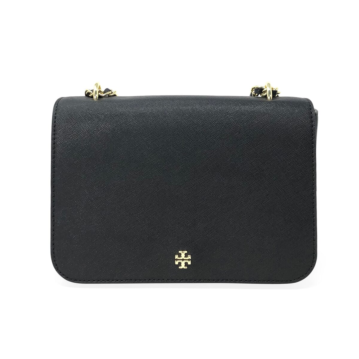 Tory Burch Black Saffiano Leather Emerson Adjustable Shoulder Bag (Ships in 8-10 Business Days) image number 0