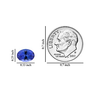 AAAA Tanzanite (Ovl 8.5x6.5 mm) 1.50 ctw