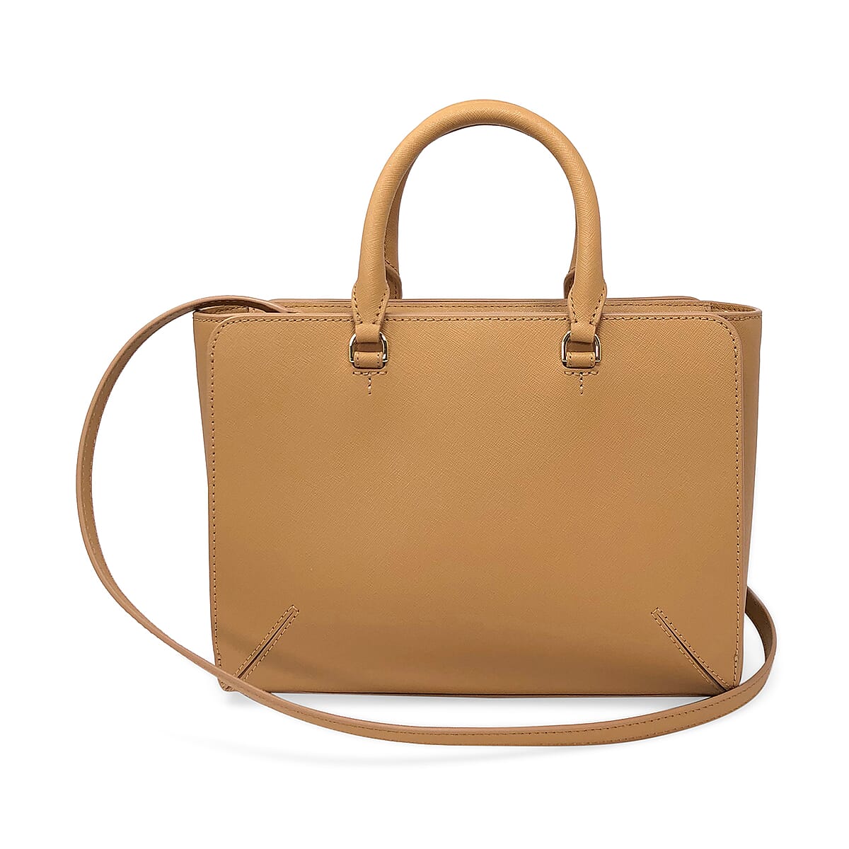 Tory Burch Camel Saffiano Leather Emerson Small Zip Tote Bag (Ships in 8-10 Business Days) image number 1