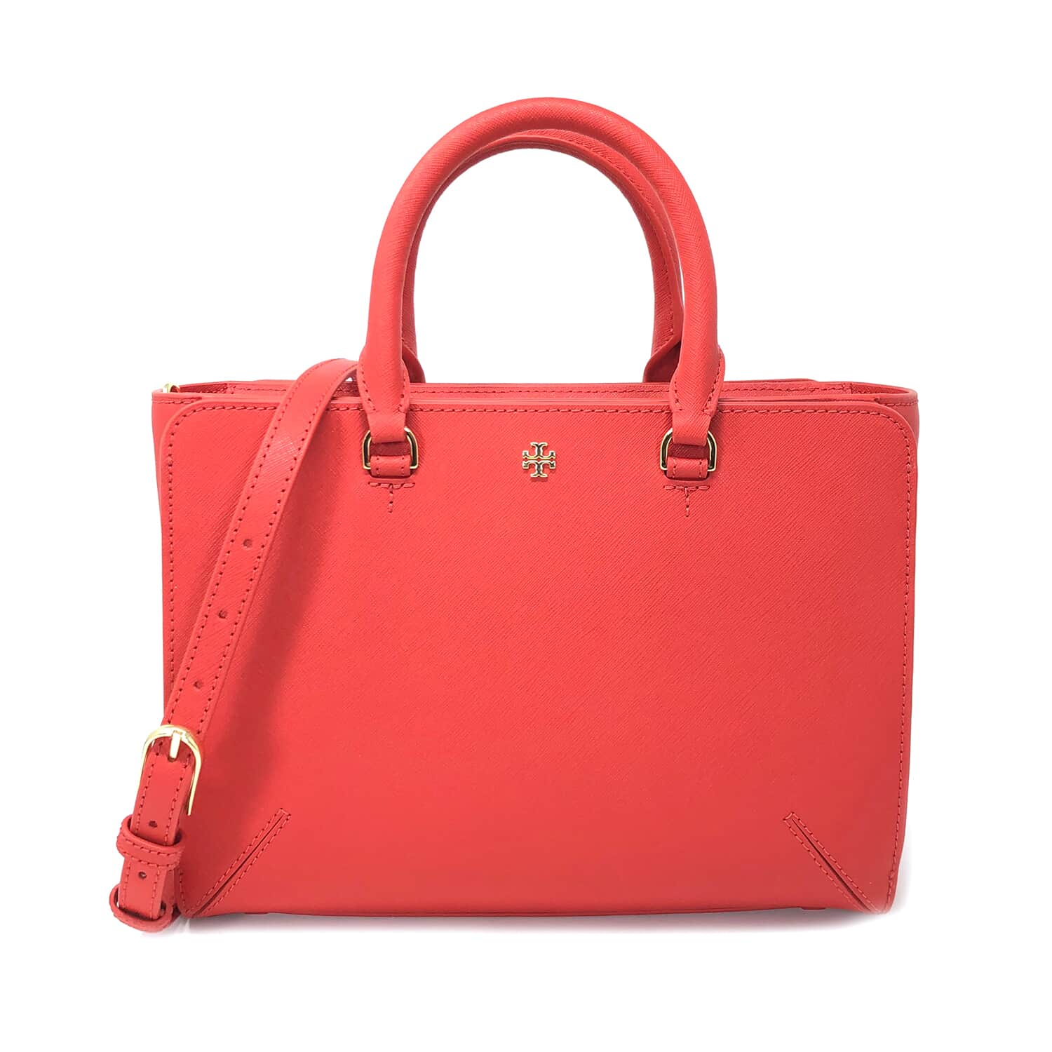 Tory 2024 Burch red saffiano bag