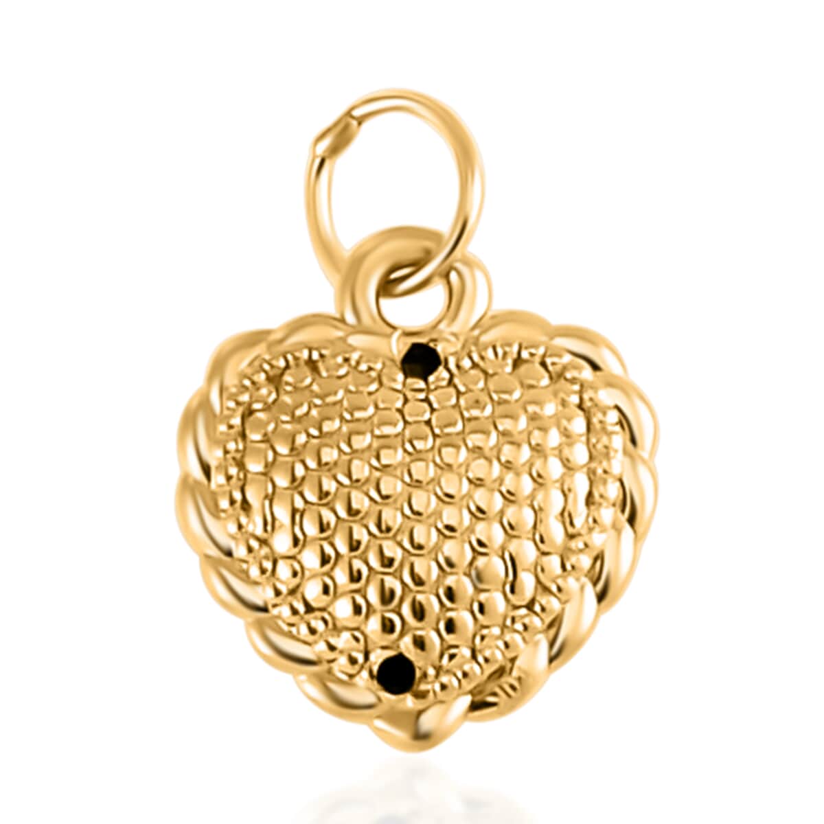 Luxoro 10K Yellow Gold Electroform Heart Pendant 0.30 Grams image number 3