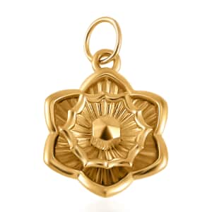 Electroform Floral Pendant in 10K Yellow Gold