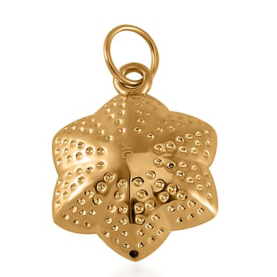 Electroform Floral Pendant without Chain in 10K Yellow Gold
