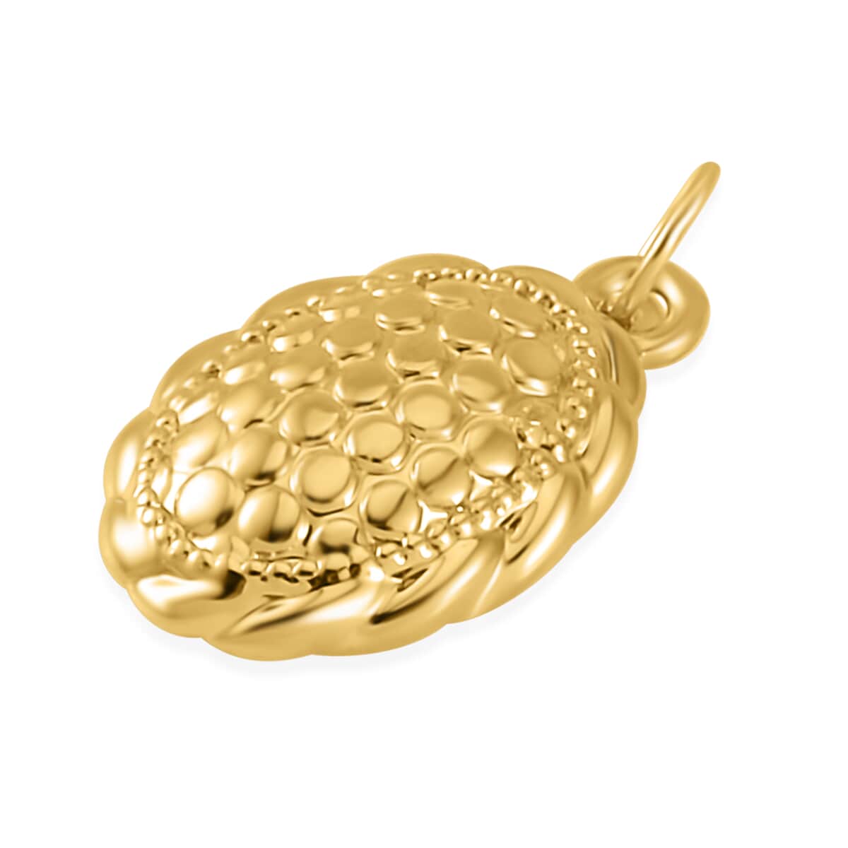 Luxoro 10K Yellow Gold Electroform Oval Pendant 0.30 Grams image number 2