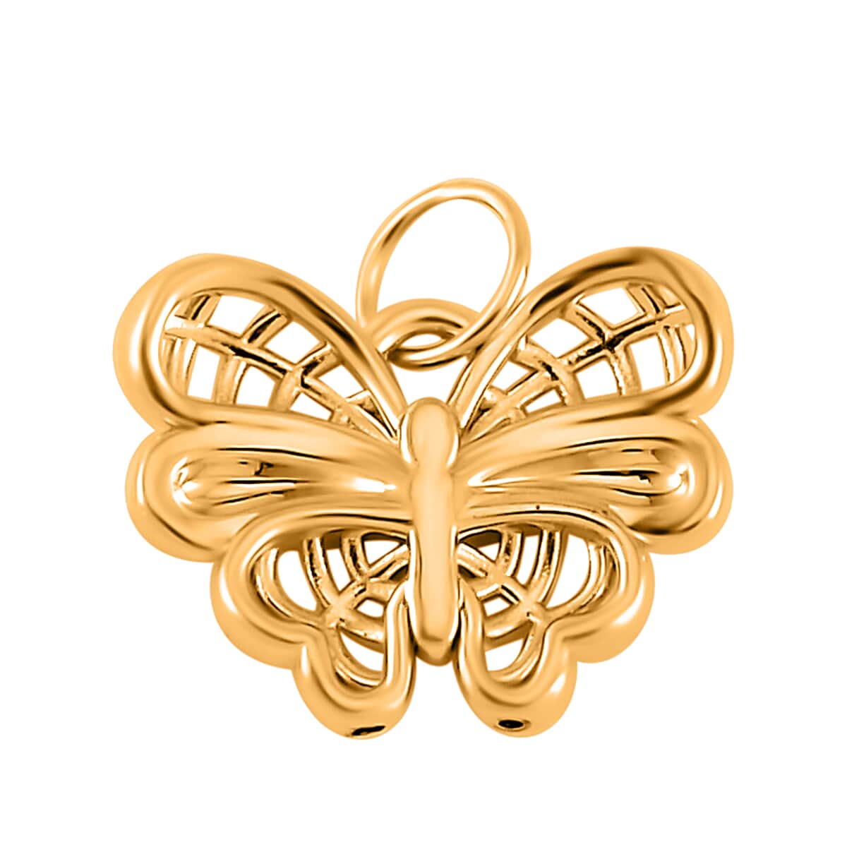 10K Yellow Gold Butterfly Pendant 0.30 Grams image number 3