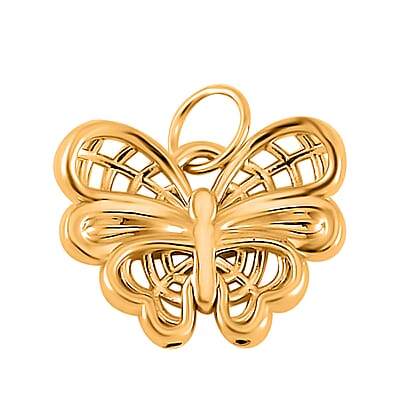 10K Yellow Gold Butterfly Pendant without Chain 0.30 Grams