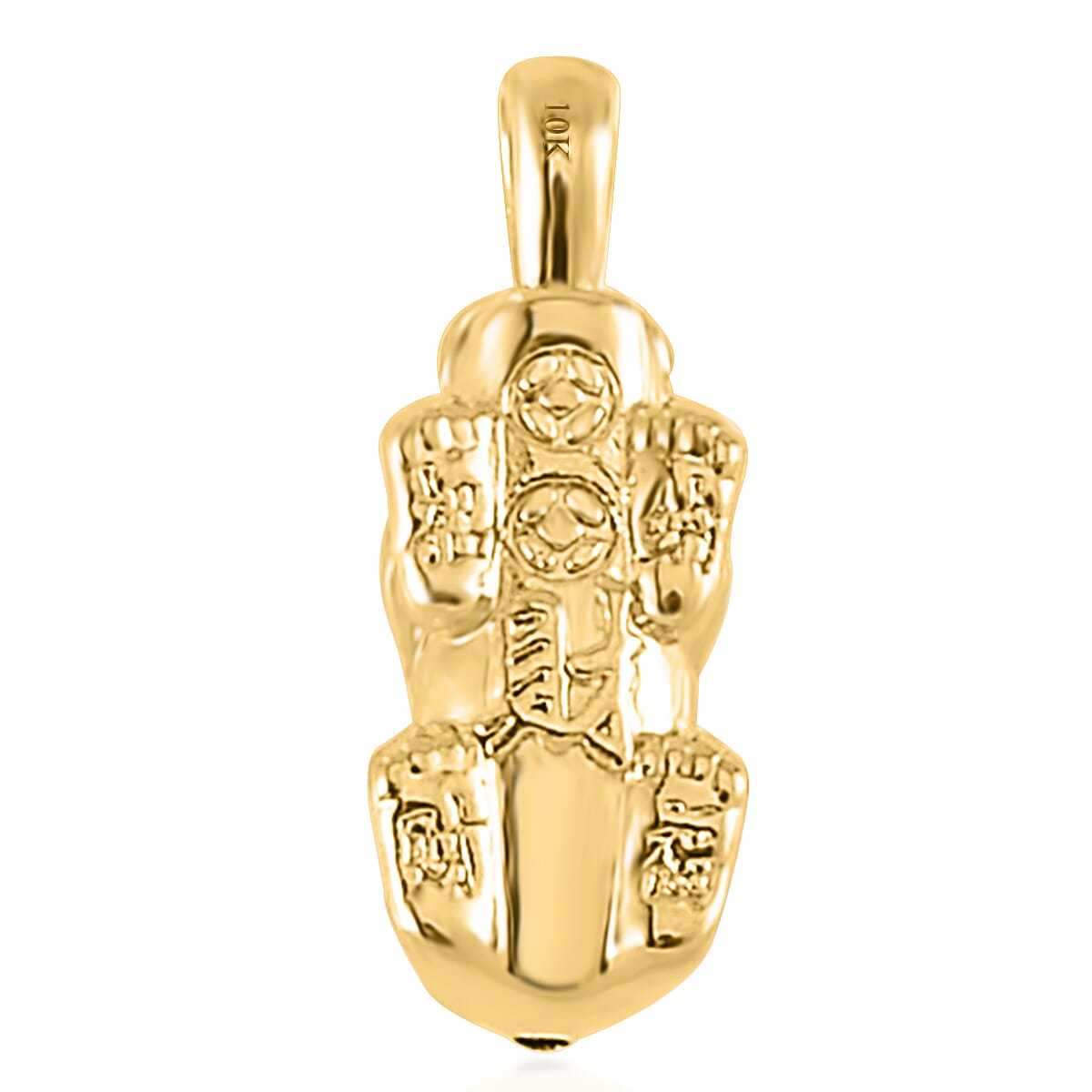 Luxoro 10K Yellow Gold Electroform Pixiu Pendant without Chain image number 4
