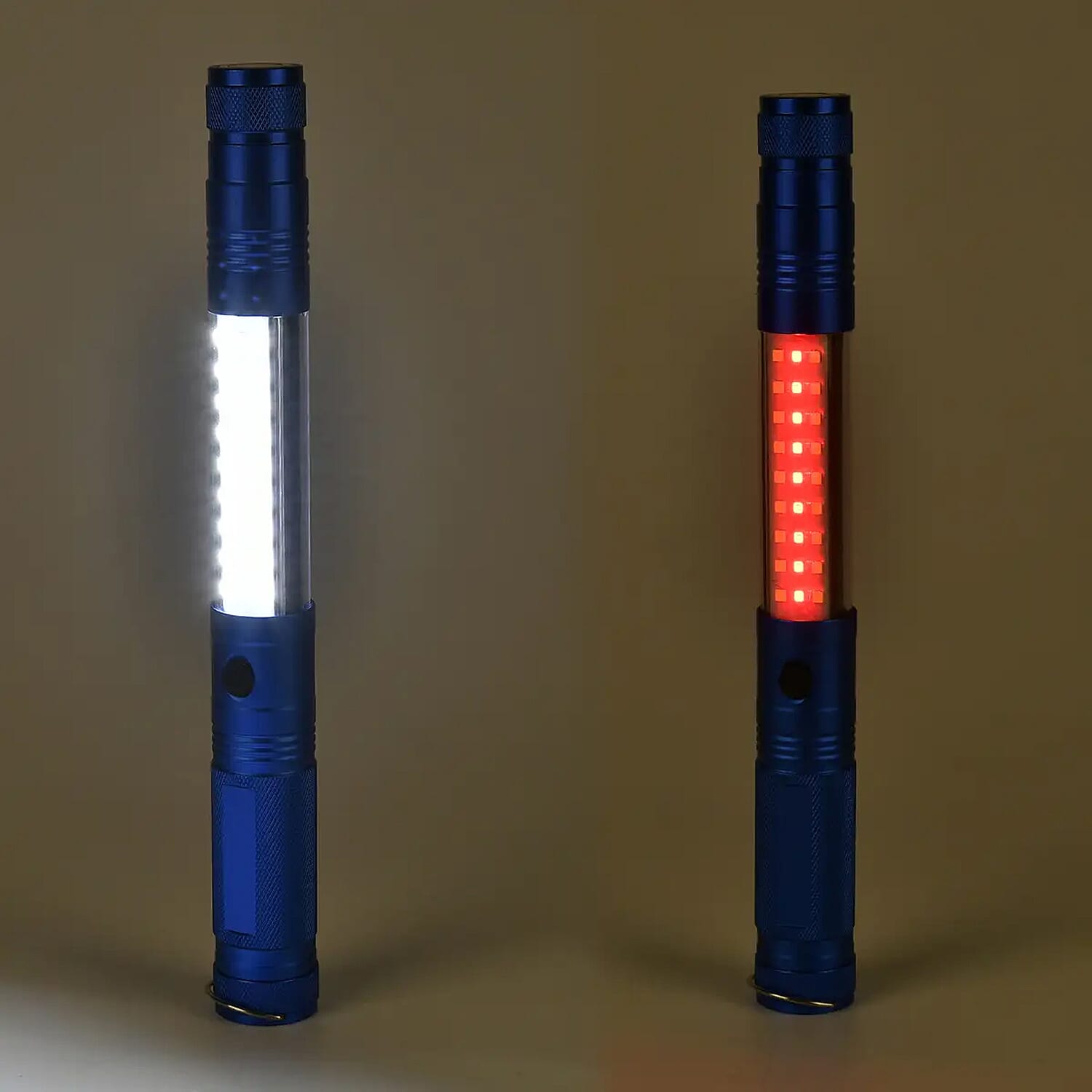 Blue Multifunction LED (3LED Lumen + 18 White SMD + 9 Red SMD) Flex Flash Torch