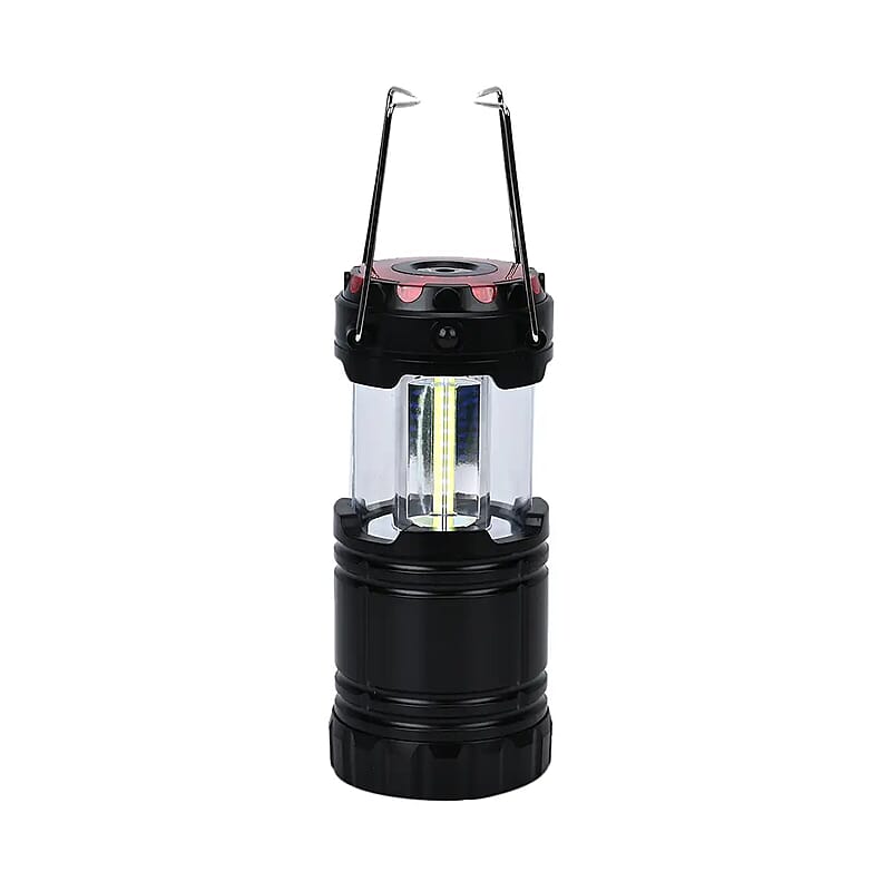 Rechargeable LED Flashlight Lantern with Red Flashers (3xAA Battery not Included)