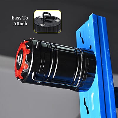 Rechargeable LED Flashlight Lantern with Red Flashers (3xAA Battery not Included)