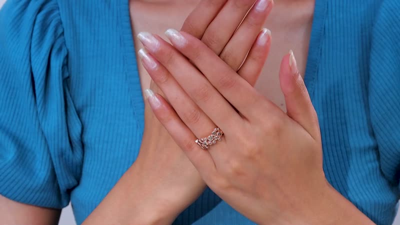 Natural Champagne Diamond Ring in Vermeil Rose Gold Over Sterling Silver 0.75 ctw