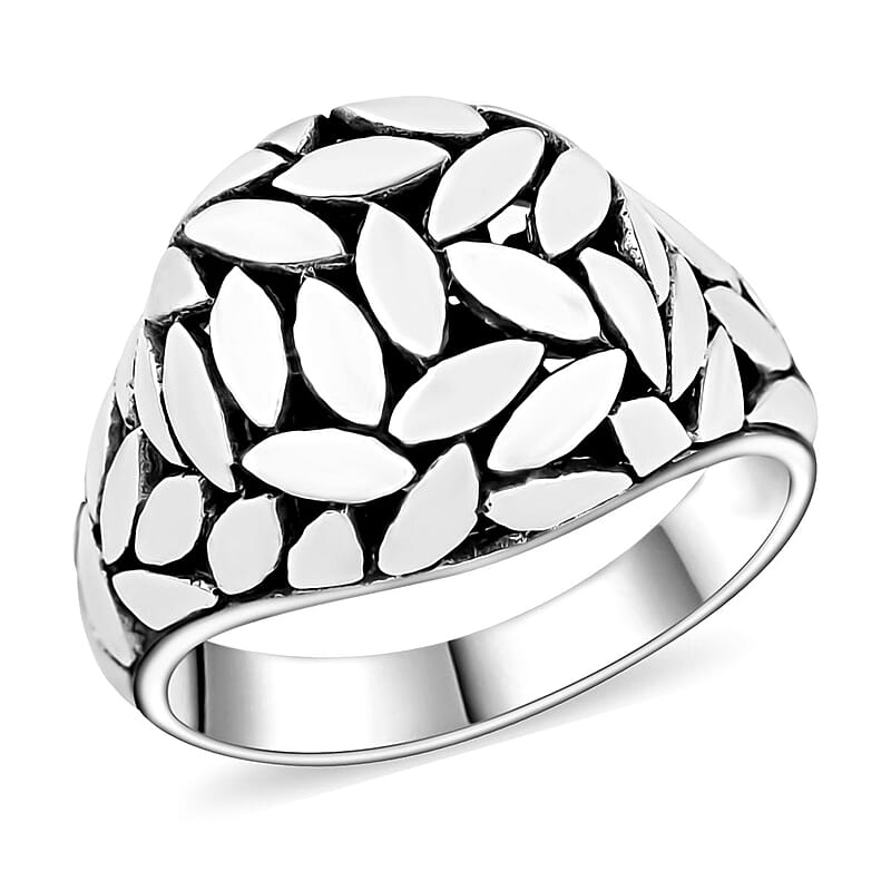 Bali Legacy Leafs Ring in Sterling Silver (Size 10.0) 5.30 Grams
