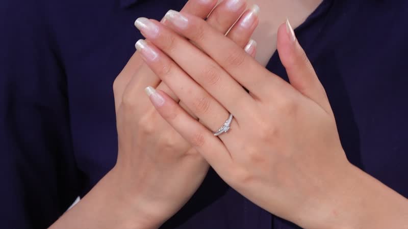 Diamond Band Ring in Platinum Over Sterling Silver (Size 10.0) 0.20 ctw