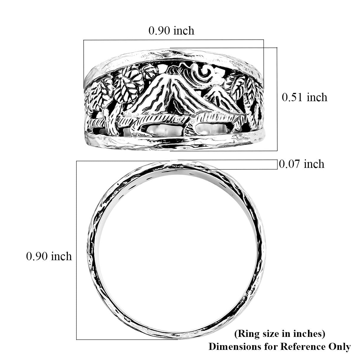 Bali Legacy Ring in Sterling Silver (Size 11.0) 6.10 Grams image number 5